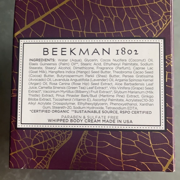 Beekman whipped body cream in fig leaf - Picture 6 of 8